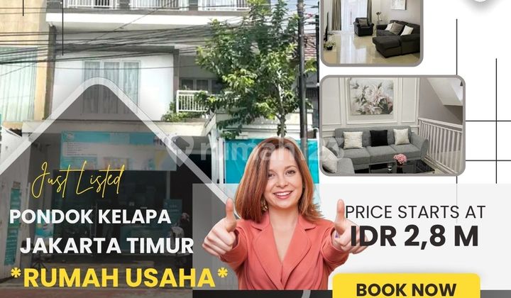 Pd Kelapa Rumah 3 Lantai Usaha Laundry Lokasi Pinggir Jalan Raya S689