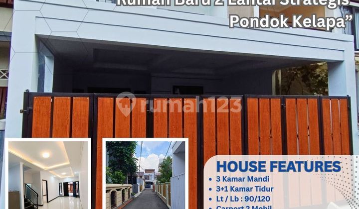 Strategic 2-Storey New House in Pondok Kelapa, East Jakarta S715