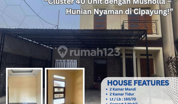 Cluster 40 Unit dengan Musholla - Hunian Nyaman di Bambu Apus Cipayung! 368