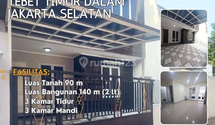  Tebet Timur Dalam Rumah Baru Hoek 2 Lt Ready 2 Unit Akses 1 Mobil S639 1