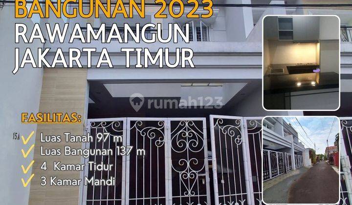  Rawamangun Cipinang Baru Jaktim Rumah Modern 2 Lt Bangunan 2023 S620 1