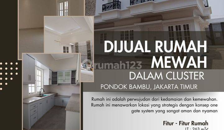 Pd Bambu Jaktim Rumah Mewah 2 Lt Carport 6 Mobil Da Rooftop 283b 1