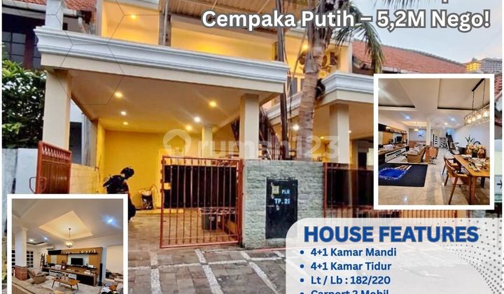 Rumah SHM Murah Dalam Komplek Cempaka Putih – 5,2M Nego! ZN67