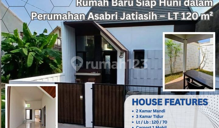 Rumah Baru 1 Lantai Asri di Perumahan Asabri Jatiasih – Harga 895 Juta DW13 Rumah Baru 1 Lantai Asri di Perumahan Asabri Jatiasih – Harga 895 Juta DW13