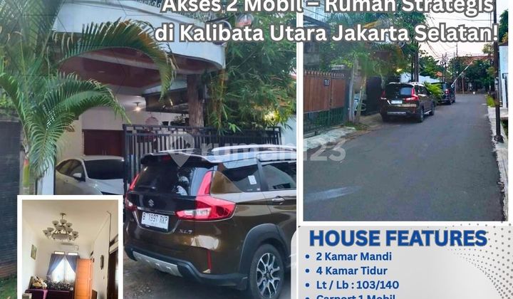 Akses 2 Mobil - Rumah Strategis di Kalibata Utara Jakarta Selatan! RF03 Akses 2 Mobil - Rumah Strategis di Kalibata Utara Jakarta Selatan! RF03