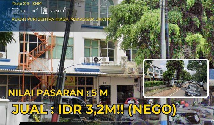  Dilelang Ruko 3 Lt Puri Sentra Niaga Makassar Jaktim Cash Only Pg20 1