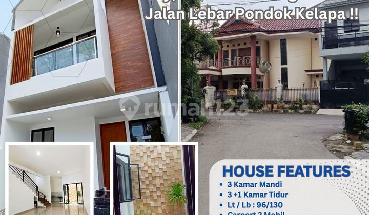 Dijual Rumah Baru Modern 3+1 Kamar di Pondok Kelapa 360