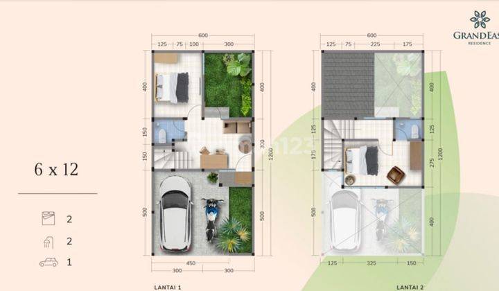 Rmh 2 Lt Angsuran Mulai 3 Jtan Perum Grand East Residende Sdrjo 2