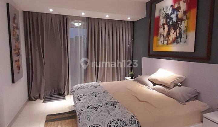 kamar tidur sewa apartemen studio siap huni