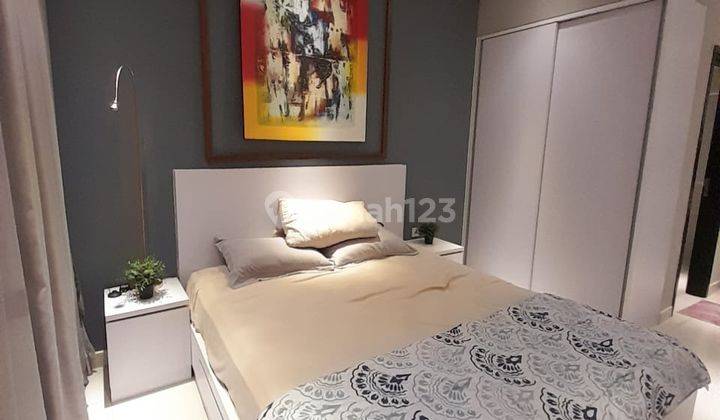kamar tidur sewa apartemen studio siap huni