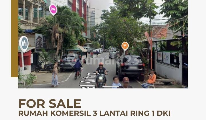 Dijual Rumah Komersil 3 Lantai Kramat Kwitang Jakarta Pusat