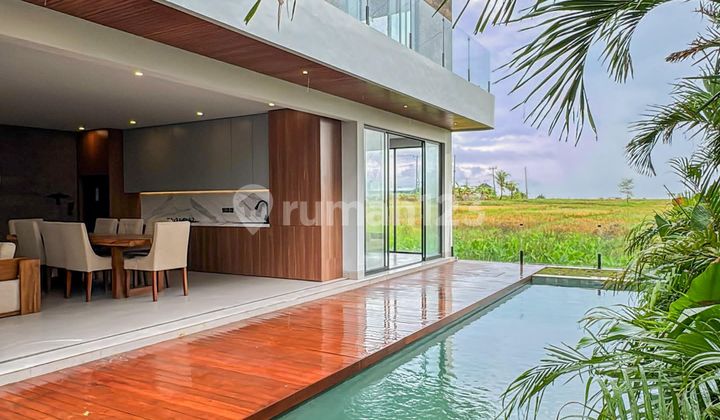 Dijual Brand New Villa 3br Tropical View Rice Field Canggu