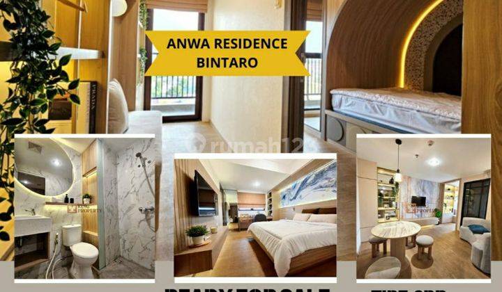 Hanya Bayar 15 Juta Mulai Bayar Cicilan Tahun Ke 4 Langsung Huni 2br Apartemen Anwa Residence Bintaro 2