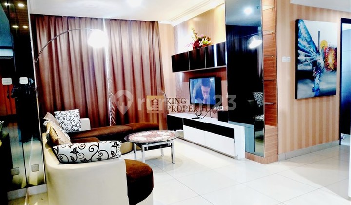 Affordable for Rent Elegant Interior Residence 2Br Central Park Residences Podomoro City | Near Central Park & Trisakti University, 24-Hour Security Facilities, Swimming Pool, Gym, Jogging Track, Sky Garden & Green Park, Children's Playground