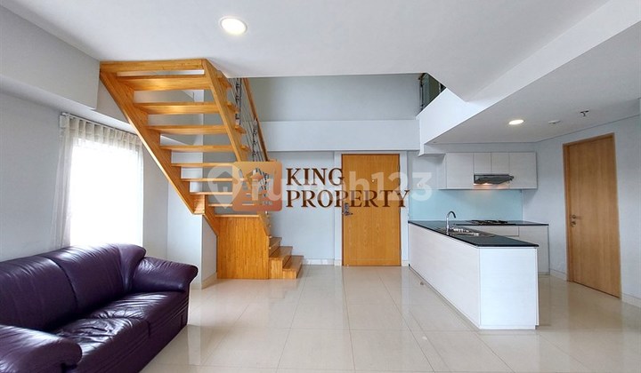 Apartment 3BR Type Mezzanine Bagus Furnished, Lux Interior 2 Lantai Apartment, Furnished, Dengan Indoor Pool, Sport Center dll, Apartment Maqna Residence 1