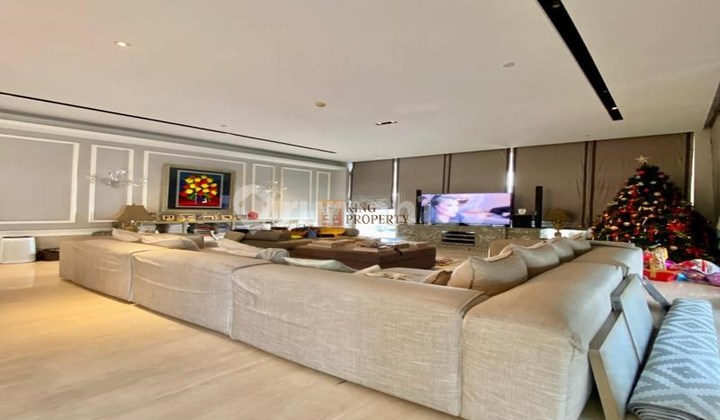 ruang tamu apartemen sultan furnished luxurious dekat