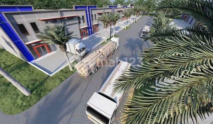 Strategis 5 Menit ke Tol Cikande dan Dekat Bojonegara Future Seaport, Dijual Gudang Industri Cikande Modern Bizhub Luas 500m2, Akses Truk Kontainer, Fasilitas One Gate System (24 jam), Keamanan & CCTV 24 jam , Area ibadah, Cafetaria, Jalan lebar & drainas
