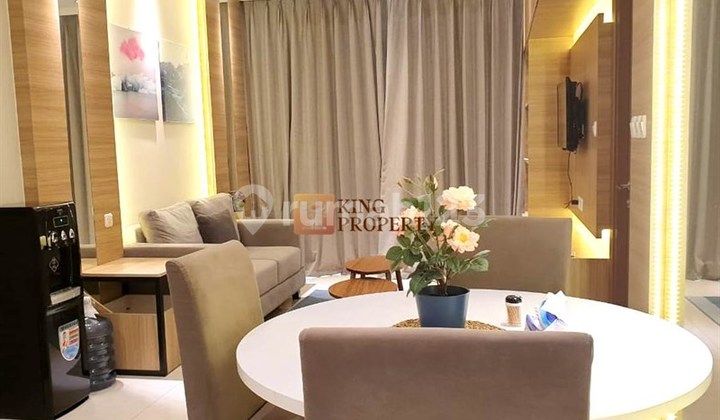 Near Central Park Mall Taman Anggrek, For Sale 2BR Condominium Taman Anggrek Residences Scandinavian Interior, Facilities Swimming Pool, Club House, Spa, Fitness Center. 2