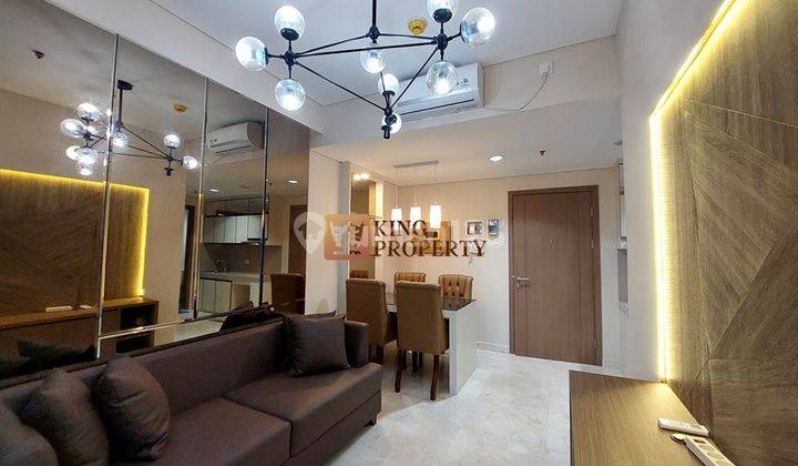 Furnished Interior Baru 2br Apartemen Puri Orchard Cedar Height 1