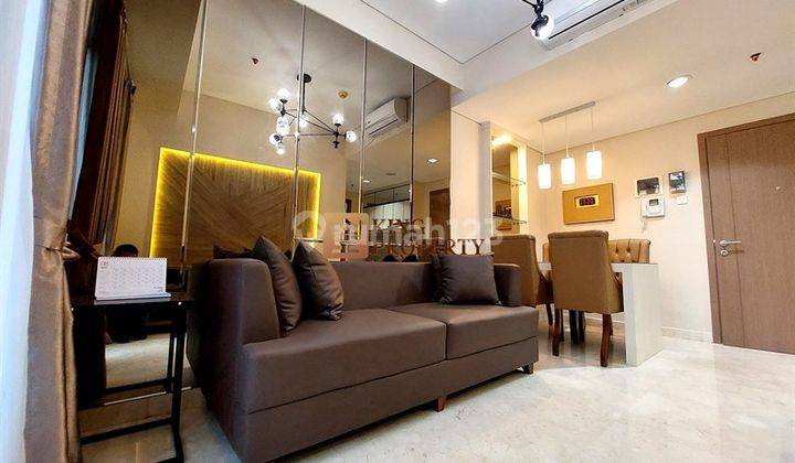 Furnished Interior Baru 2br Apartemen Puri Orchard Cedar Height 2