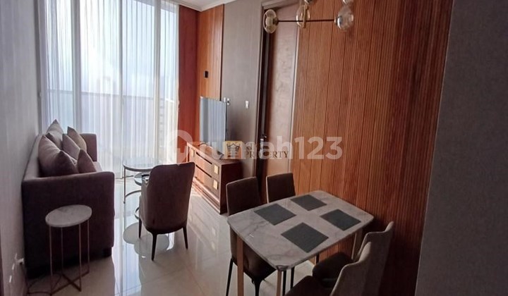 Terkoneksi Langsung Hublife Mall TA MTA, Disewakan 2BR Condominium Taman Anggrek Residence Furnished Minimalis Modern, Dekat Kampus Trisakti & UNTAR, SOho Capital, APL Tower 2