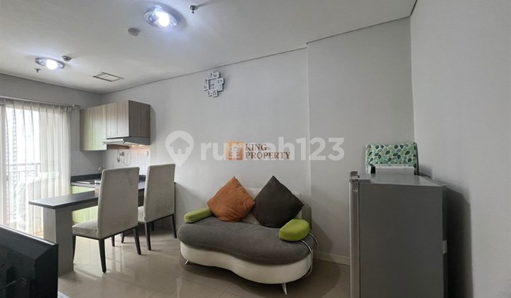 One step to Central Park Mall, APL Tower, Gym Facilities, Swimming Pool, Basketball Court, EV Charger, For Rent 2BR Madison Park Furnished Complete Cozy Home