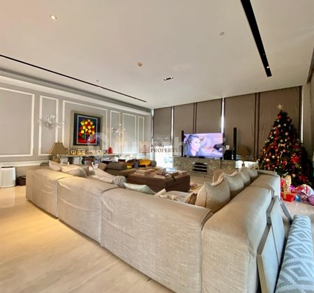 ruang tamu apartemen sultan furnished luxurious dekat