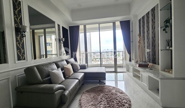 Fully Furnished Modern Scandinavian Luxury, Dijual 2BR Condominium Taman Anggrek Residences Tares TA Residence, Sebelah Mall Central Park & APL Tower  1