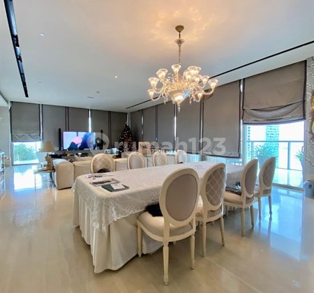 ruang makan apartemen sultan furnished luxurious dekat