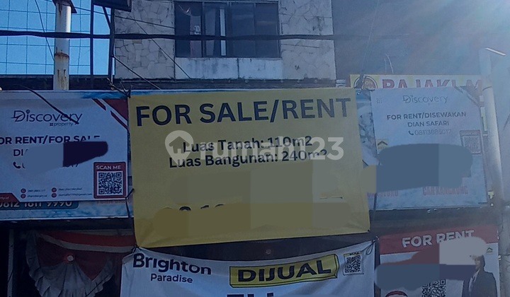 Dewi Sri Kuta Badung 3-Storey Shophouse for Rent and Sale Near Tempong Indra 1