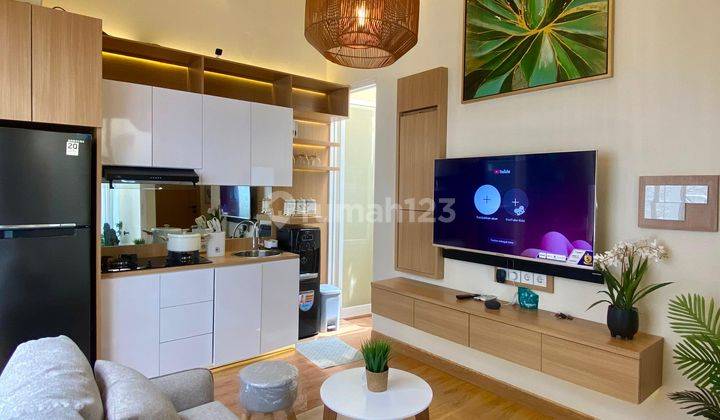 ruang tamu rumah shm siap huni tinggal