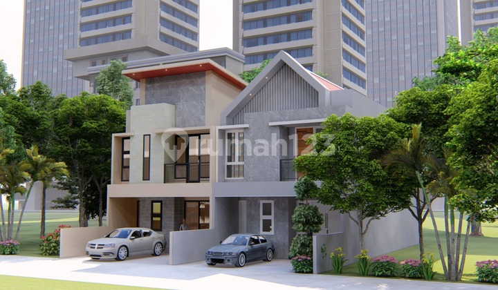 House, Manyar Tirtoyoso 2-Storey Minimalist Modern House, Manyar Tirtoyoso 2-Storey Minimalist Modern