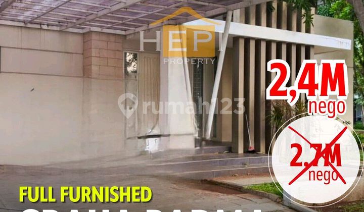 Rumah Full Furnish!! Tinggal Masuk Lokasi Di Cluster Yang Nyaman! 1