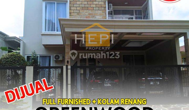 Rumah di Greenwood Semarang Full Furnished ada kolam renang  1