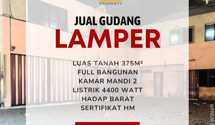 Gudang lokasi tengah kota di Lamper Semarang  1