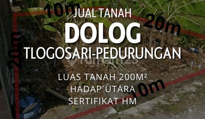 Tanah Di Tlogosari Dekat Dengan Jalan Utama Woltermonginsidi 1