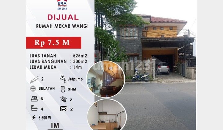 Rumah di Jalan Utama Mekarwangi Cocok untuk Investasi