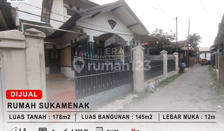 Rumah Dakat Kantor Desa Sukamenakas Banjir Lingkungan Aman