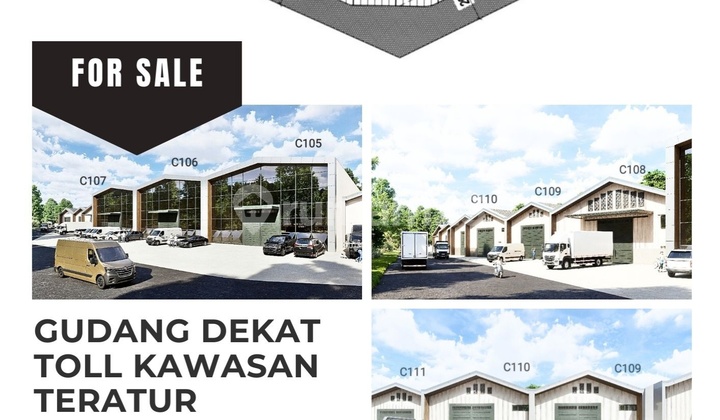 FOR SALE WAREHOUSE STRATEGIC LOCATION STARTING FROM 2.15 B NEAR GEMPOL TOLL GATE INDUSTRIAL & WAREHOUSING AREA SIDOARJO