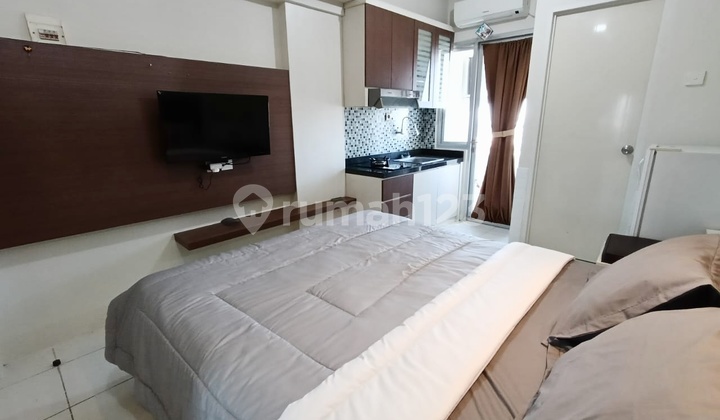 SEWA STUDIO FURNIS LENGKAP CITY VIEW APARTEMEN EDUCITY 2