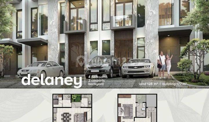 Free Ppn Delaney Tinggal 2 Unit Rumah 2 Lantai Baru Hgb Selatan 2