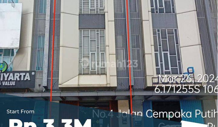 Ruko Bagus 230 m2 HGB Cempaka Putih, Jakarta Pusat 1