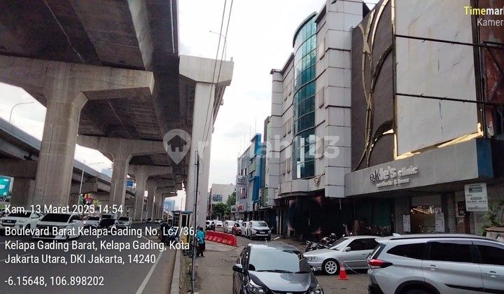 Dijual Lelang Ruko Jalan Boulevard Barat Raya Kelapa Gading, Jakarta Utara