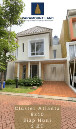 Dijual Rumah Baru Siap Huni Cluster Atlanta di Gading Serpong 1