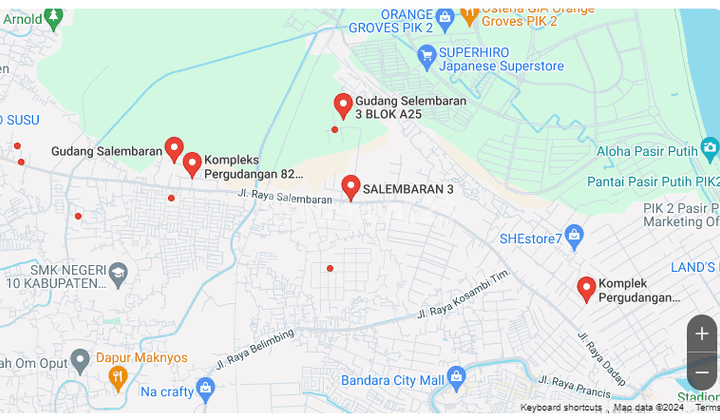 Disewakan Gudang Dan Kantor di Salembaran 3 , Tangerang 2