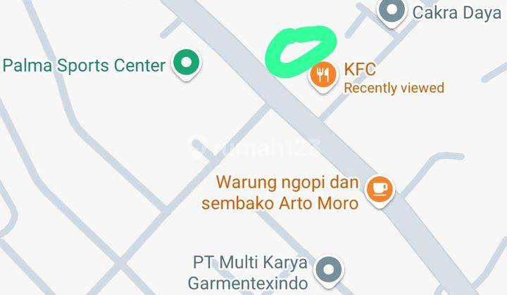 Disewakan Tanah Kosong Dijalan Raya Dadap Kosambi 1