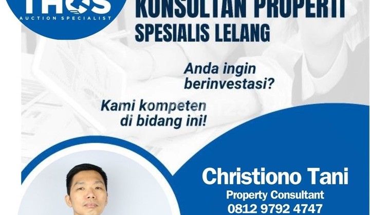 For Sale by Auction: 2-Story Shop House at Pasar Induk Kramat Jati, Jl Raya Bogor KM 17, East Jakarta. 2