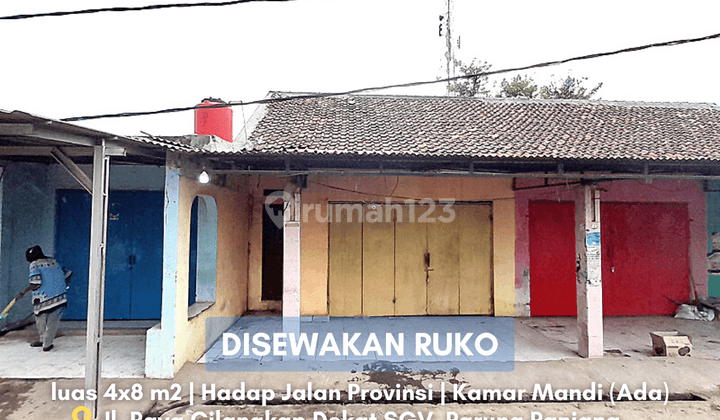 Disewakan Ruko Parung Panjang, Hadap Jalan Raya 1