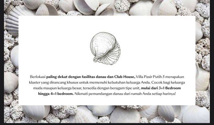 Dijual Rumah Villa Pasir Putih PIK 2 Ukuran 6x15  Unfurnish 2