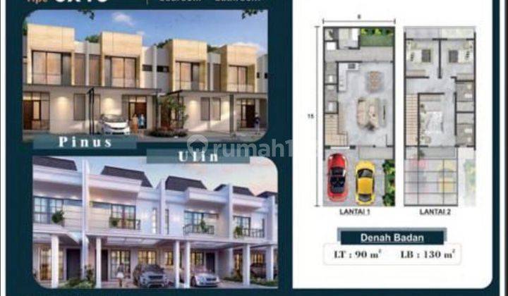 Dijual Rumah Villa Pasir Putih PIK 2 Ukuran 6x15  Unfurnish 1